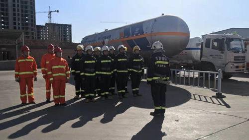 2019年3月12日上党区消防大队到我公司消防演练